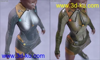 3D打印模型Code Squad 01 for Genesis 8 Female(s)的图片
