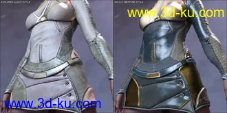 3D打印模型Code Squad 01 for Genesis 8 Female(s)的图片