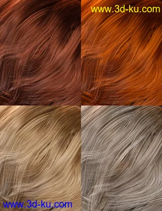 3D打印模型Colors for Greer Hair的图片