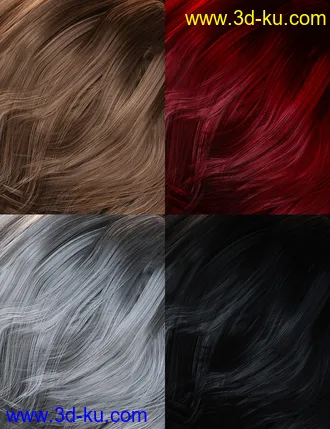 3D打印模型Colors for Greer Hair的图片
