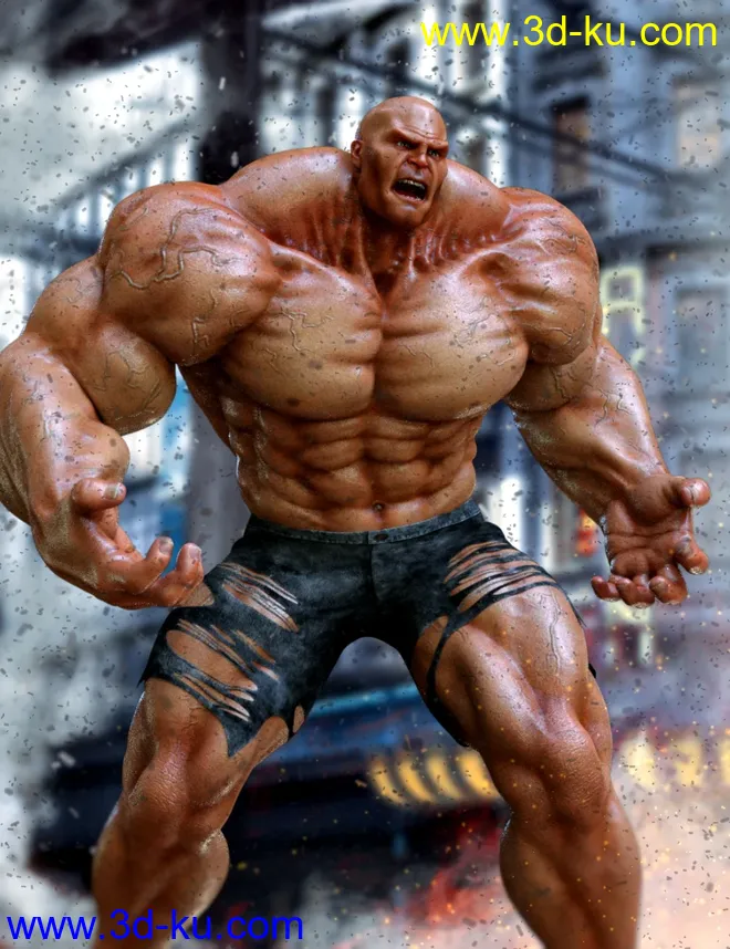 Colossus HD for Genesis 8 Male模型的图片1