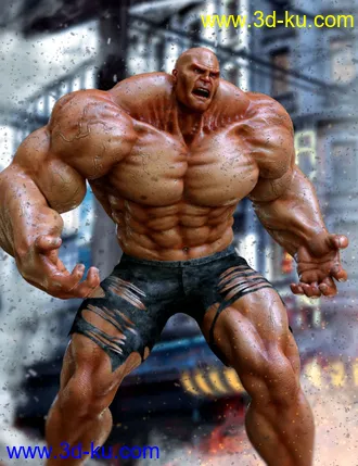 3D打印模型Colossus HD for Genesis 8 Male的图片