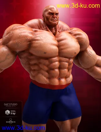 3D打印模型Colossus HD for Genesis 8 Male的图片