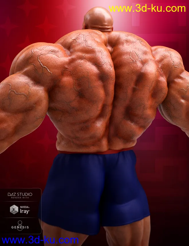 Colossus HD for Genesis 8 Male模型的图片3