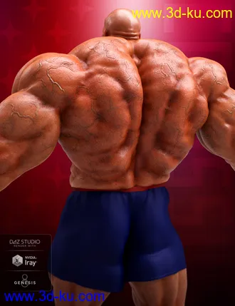 3D打印模型Colossus HD for Genesis 8 Male的图片