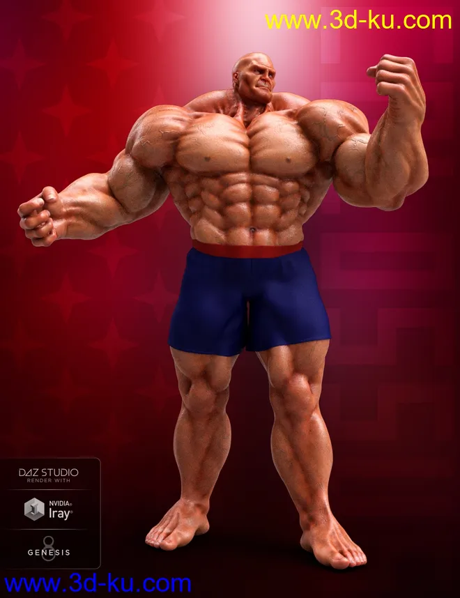 Colossus HD for Genesis 8 Male模型的图片5