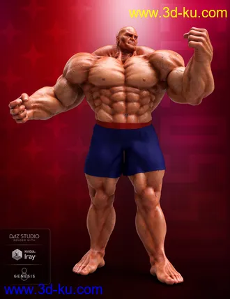 3D打印模型Colossus HD for Genesis 8 Male的图片