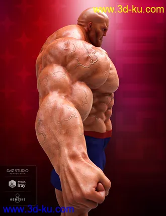3D打印模型Colossus HD for Genesis 8 Male的图片