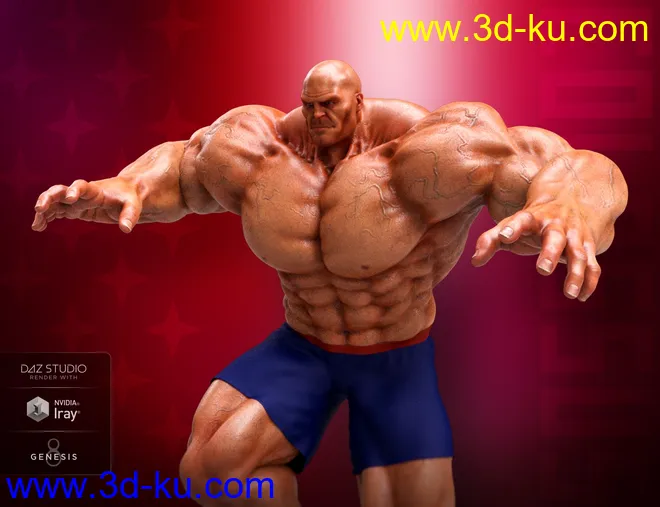 Colossus HD for Genesis 8 Male模型的图片8