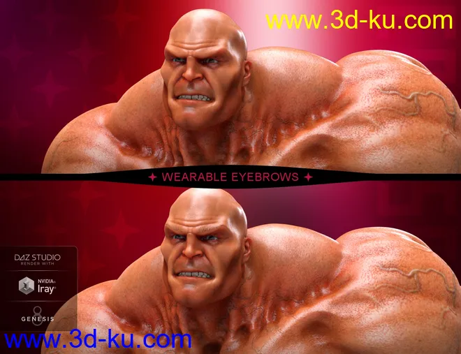 Colossus HD for Genesis 8 Male模型的图片10