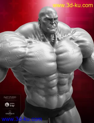 3D打印模型Colossus HD for Genesis 8 Male的图片