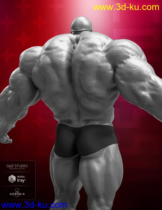 Colossus HD for Genesis 8 Male模型的图片12