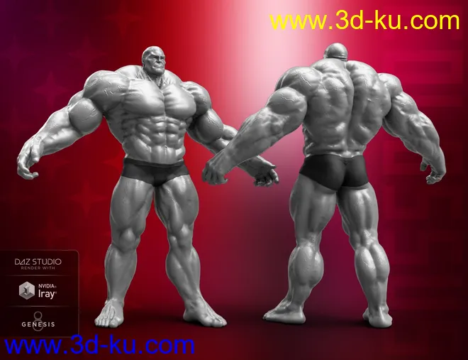 Colossus HD for Genesis 8 Male模型的图片13