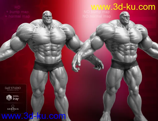 Colossus HD for Genesis 8 Male模型的图片14