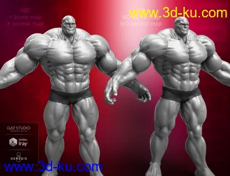 3D打印模型Colossus HD for Genesis 8 Male的图片