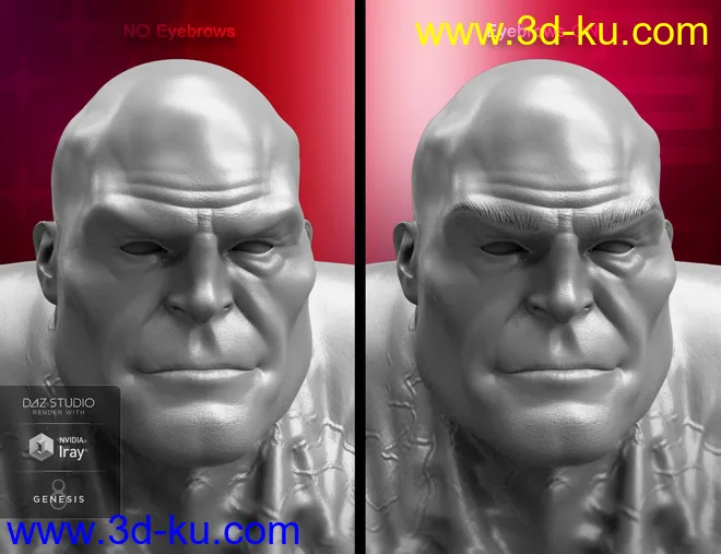 Colossus HD for Genesis 8 Male模型的图片15