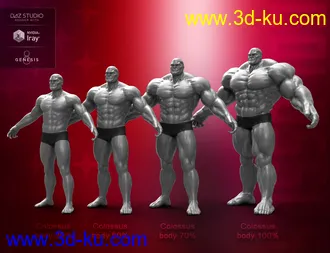 3D打印模型Colossus HD for Genesis 8 Male的图片