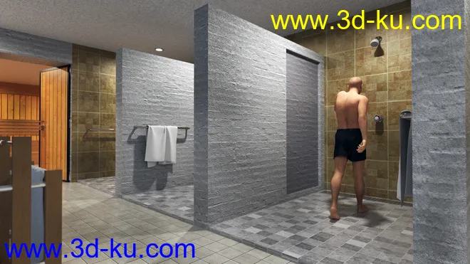 Condominium Locker Room模型的图片4