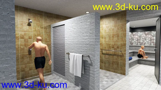 Condominium Locker Room模型的图片6