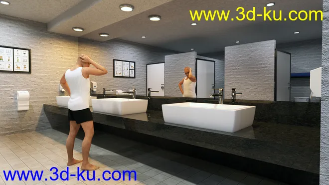 Condominium Locker Room模型的图片9