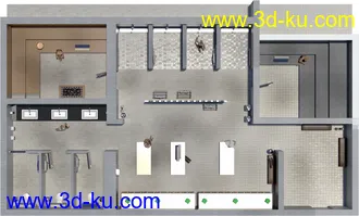 3D打印模型Condominium Locker Room的图片