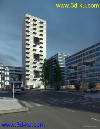 3D打印模型Contemporary Buildings Hyper Kit的图片