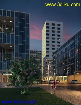 3D打印模型Contemporary Buildings Hyper Kit的图片