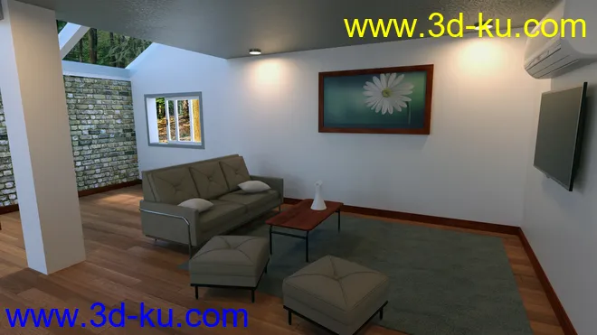 Contemporary Cabin Kitchen模型的图片4