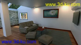3D打印模型Contemporary Cabin Kitchen的图片