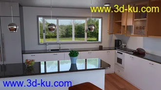 3D打印模型Contemporary Cabin Kitchen的图片