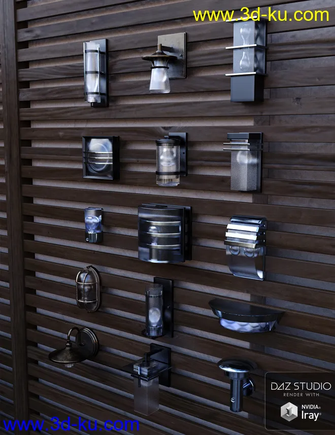 Contemporary Wall Lighting Vol 1模型的图片1