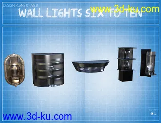 3D打印模型Contemporary Wall Lighting Vol 1的图片