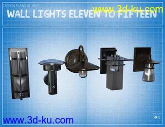 3D打印模型Contemporary Wall Lighting Vol 1的图片