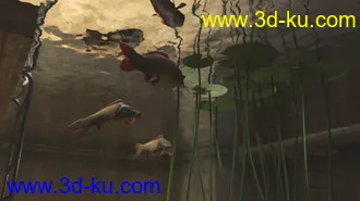 3D打印模型Cosy Bathroom with Rigged Shower and Poses for Genesis 8 Female的图片