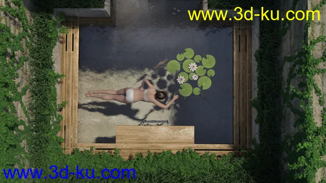 Cosy Bathroom with Rigged Shower and Poses for Genesis 8 Female模型的图片15