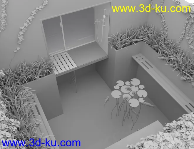 Cosy Bathroom with Rigged Shower and Poses for Genesis 8 Female模型的图片18