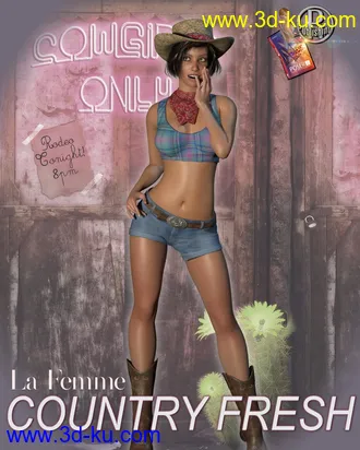 3D打印模型Country Fresh Clothing for La Femme and Poser 11的图片