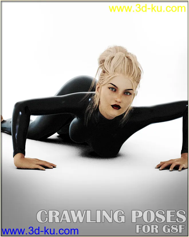Crawling Poses for G8F模型的图片1
