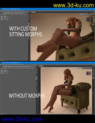3D打印模型Create Your Own Sitting Morphs的图片