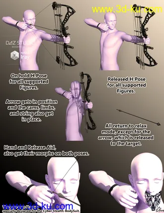 3D打印模型Cyber Stealth Compound Bow的图片