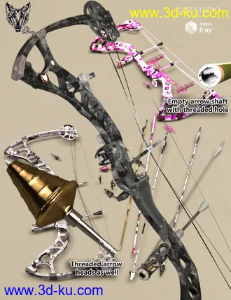 3D打印模型Cyber Stealth Compound Bow的图片