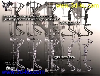 3D打印模型Cyber Stealth Compound Bow的图片