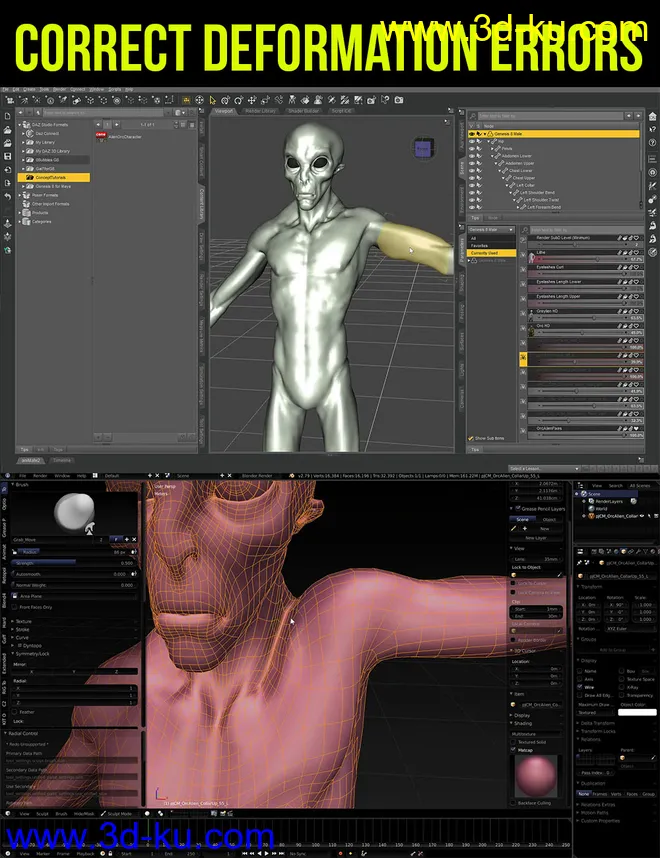 Daz Character Setup for Artists Part 2模型的图片3