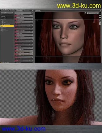 3D打印模型Daz Studio Eye Contact的图片