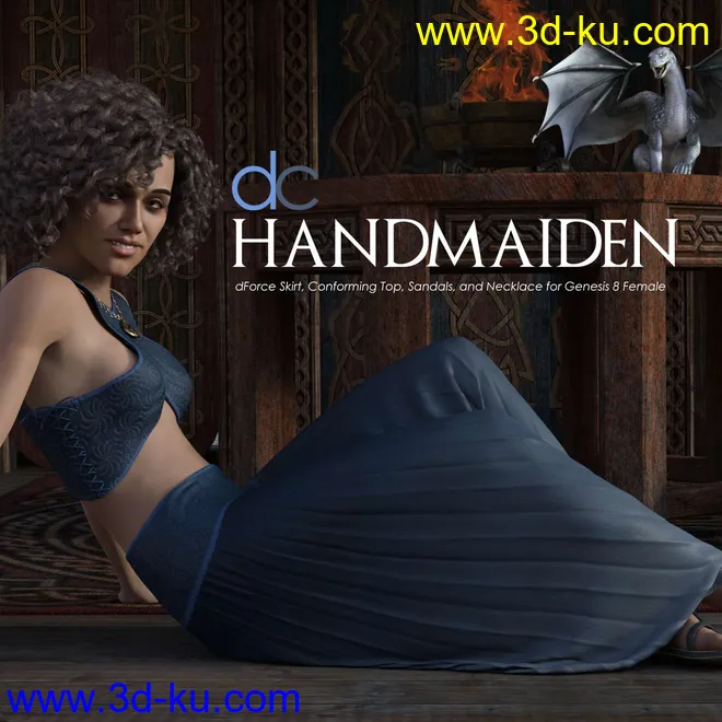 DC-HandMaiden for Genesis 8 Female模型的图片1