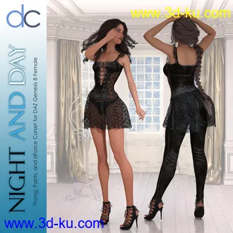 3D打印模型DC-Night and Day for DAZ G8 Female的图片