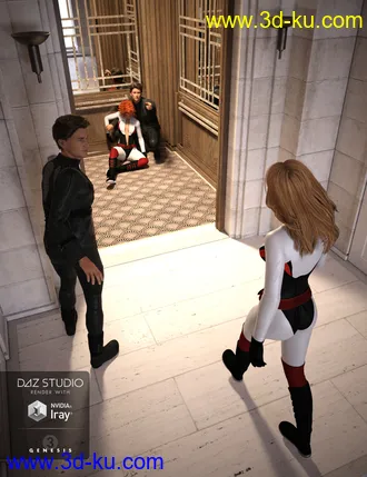3D打印模型Deco Lobby Poses for Genesis 3的图片