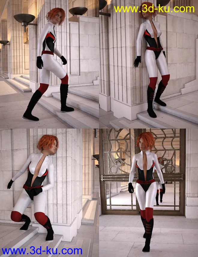 Deco Lobby Poses for Genesis 3模型的图片3