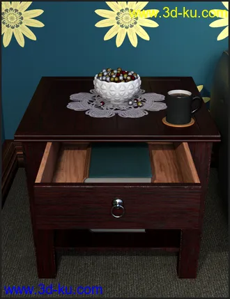 3D打印模型Decorative Side Table and Props的图片