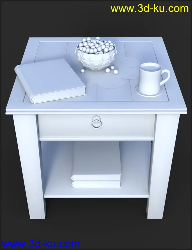 Decorative Side Table and Props模型的图片8